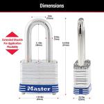 Master Lock 3TLF Key Lock with 3.8 cm Shackle