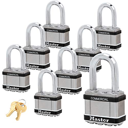 Unpickable Locks: 8 Keyed Alike Master Lock Padlocks