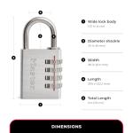 Master Lock 643D Customizable Combination Lock Black/Silver
