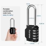4-Digit Combination Lock Padlock Set - 4 Pack