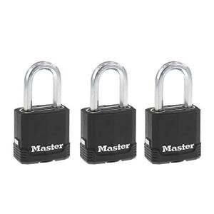 Master Lock Black Magnum Keyed-Alike Padlocks 3-Pack