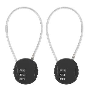 2 Pack Outdoor 3-Digit Combination Locks