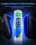 EBL 12 Pack AA Lithium Batteries 3700mAh