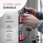 Puroma Keyed Padlocks - 2 Pack Aluminum Locks