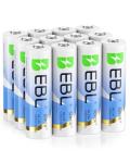 EBL 12 Pack AA Lithium Batteries 3700mAh