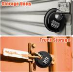 4-Digit Combination Disc Padlock with Steel Shackle
