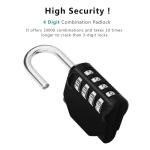 ZHEGE 4-Digit Weatherproof Combination Padlock