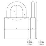 ABUS Unpickable Brass Key Lock Watch