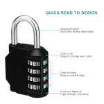 ZHEGE 4-Digit Weatherproof Combination Padlock