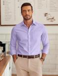 COOFANDY Men's Wrinkle-Free Long Sleeve Dress Shirt
