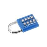 Blue 8-Digit Combination Padlock - 2 Pack