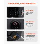 Uimoso Biometric Fingerprint Door Lock Set