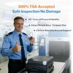 Forge TSA Approved Dimple Cable Locks - 6 Black