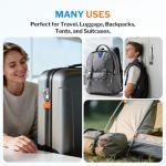 Forge TSA Approved Dimple Cable Locks - 6 Black