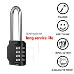 2 Pack Waterproof 4-Digit Combination Locks
