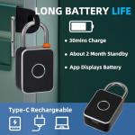 Fingerprint Padlock with Smart App Control
