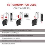 2 Pack Waterproof 4-Digit Combination Locks