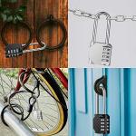 2 Pack Waterproof 4-Digit Combination Locks