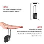 2 Pack Waterproof 4-Digit Combination Locks