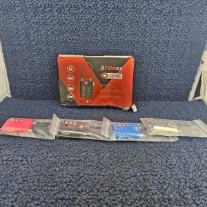 TSA-Approved Cable Luggage Locks with Combo Reset