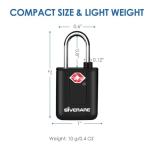 TSA Approved Luggage Locks with Keys - 4 Pack