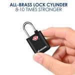 TSA Approved Luggage Locks with Keys - 4 Pack