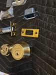 Medeco Maxum Double Cylinder Deadbolt, Bright Brass