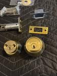 Medeco Maxum Double Cylinder Deadbolt, Bright Brass