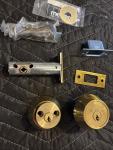 Medeco Maxum Double Cylinder Deadbolt, Bright Brass