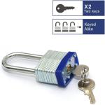12-Pack 40mm Laminated Padlocks with Same Key