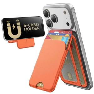 MagSafe Wallet Stand with RFID Blocking, Orange
