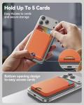 MagSafe Wallet Stand with RFID Blocking, Orange