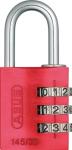 ABUS 145/30 Resettable Combination Lock - Red