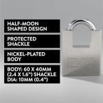 H&S High Security 60mm Padlock with 5 Keys
