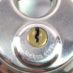 Stainless Steel Disc Padlock with 2 Keys