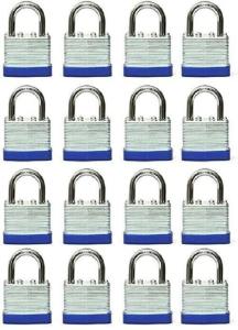 Set of 16 Keyed Alike 40mm Padlocks