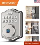 Keyless Fingerprint Door Lock with Voice Guidance
