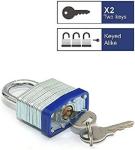 Set of 16 Keyed Alike 40mm Padlocks