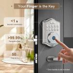 Keyless Fingerprint Door Lock with Voice Guidance