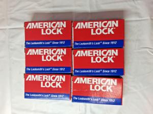 American Lock Aluminum Padlock Keyed Different 6-Pack