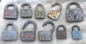 10 Vintage Padlocks for Decor and Collecting