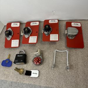 Master Lock Locker Lock Combo and Padlock Set