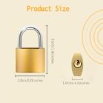 Keyed Metal Luggage Locks for Travel - 6 Pack