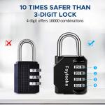 Fayleeko 4-Digit Unpickable Combination Locks (2-Pack)
