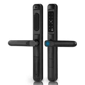 Slim Black Fingerprint Smart Door Lock