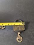 Unique Early USA Padlock with Odd Key Design
