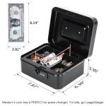 KYODOLED Combination Lock Cash Box for Security