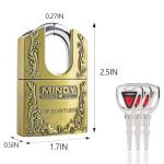 40mm Heavy Duty Keyed Padlock for Ultimate Security