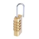 2 Pack 4 Digit Brass Combination Padlocks