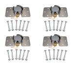 4-Pack Heavy Duty Hidden Shackle Padlocks